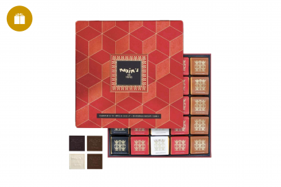 V4 – Coffret 50 carrés de chocolat assortis