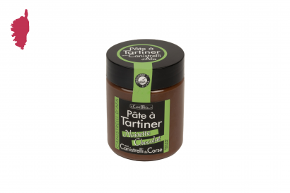 Q6 – Pâte à tartiner noisettes et chocolat aux Canistrelli de Corse - 250 g